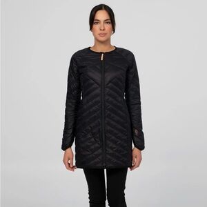 INDYGENA Turvata Jacket Women's Black Quilted Long Jacket size S